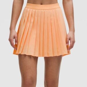 Lululemon High-Rise Pleated Tennis Skirt *Long Rock Melon Size 12
